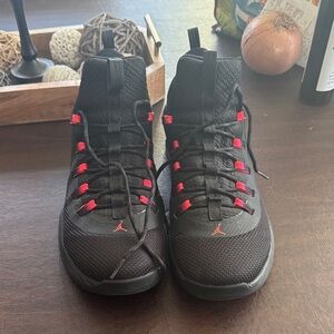 Jordan Athletic Shoes in Black and Red